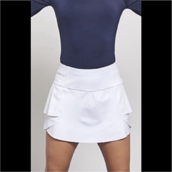 Athleta Momentum White Tennis Short Skirt Skirt Casual Athletic - Picture 2 of 14